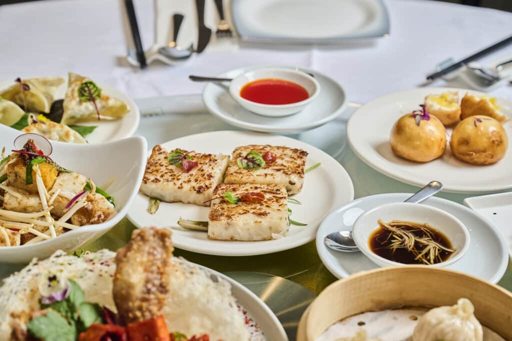 A set menu selection at Peony Star Chinese restaurant, Acton